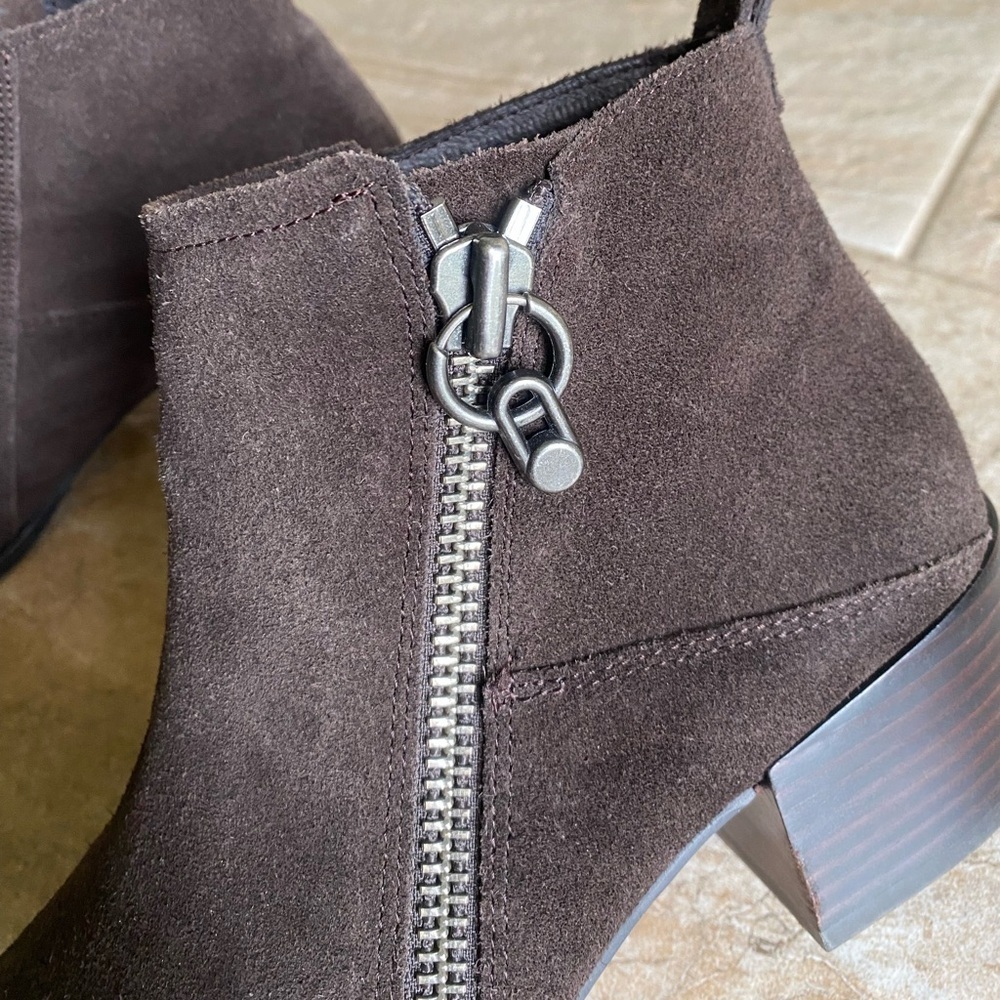 Donald Pliner Dante Bootie in Cocoa Suede - Picture 12 of 15